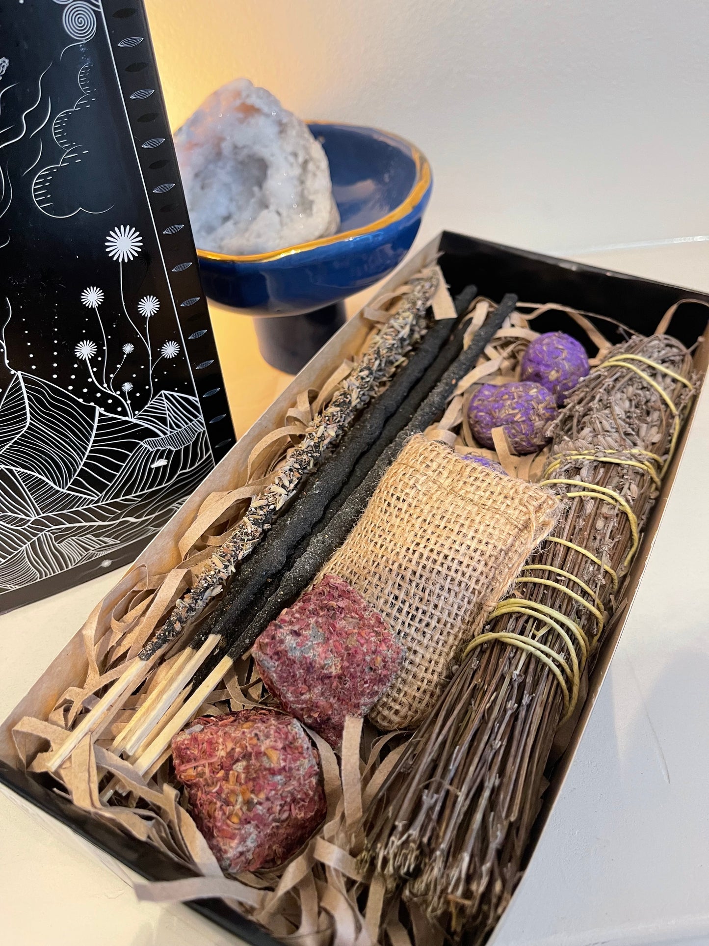 Sagrada Madre Black Tourmaline Incense Gift Set