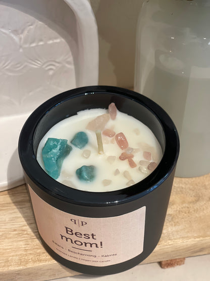 Best Mom! Natural Soy Wax Scented Crystals Candle 500g