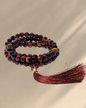 Mala Necklace · Yellow & Red Tiger Eye (Cat’s Eye) AA-quality