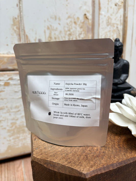 HOJICHA POWDER 30G - 100% JAPANESE GREEN TEA MADE IN KYOTO