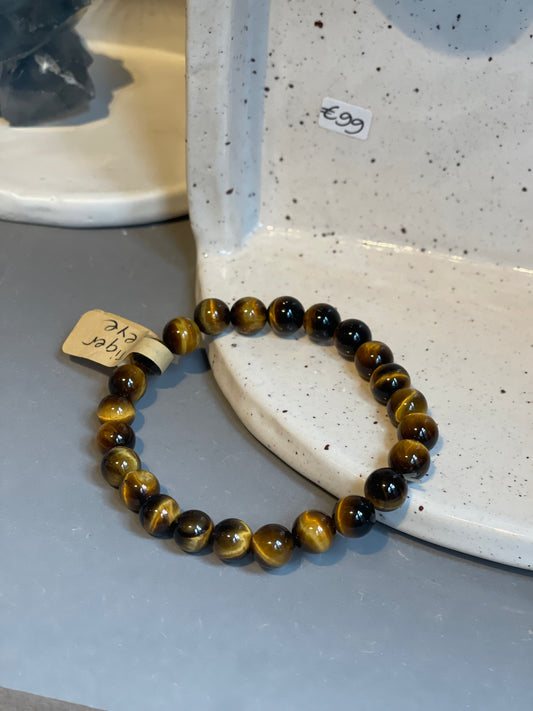 Tiger's Eye Crystal Bracelet Solar Plexus Chakra