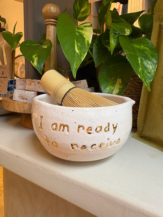 HANDMADE CERAMIC MATCHA BOWL