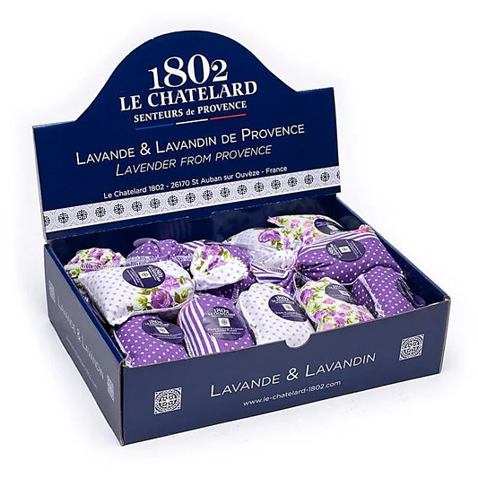 LAVENDER & LAVANDIN LILAC BAGS IN DISPLAY – 18 G