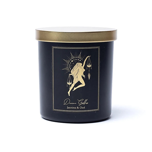 MANIFESTATION CANDLE DIVINE GODDESS IN GLASS WITH LID – 200 G