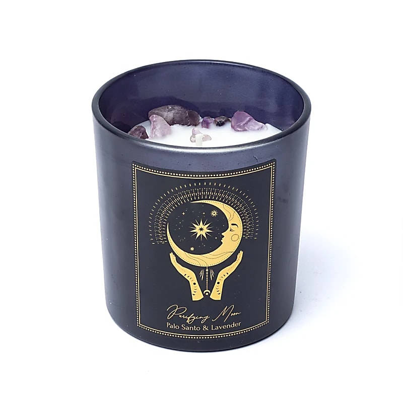 MANIFESTATION CANDLE PURIFYING MOON IN GLASS – 120 G