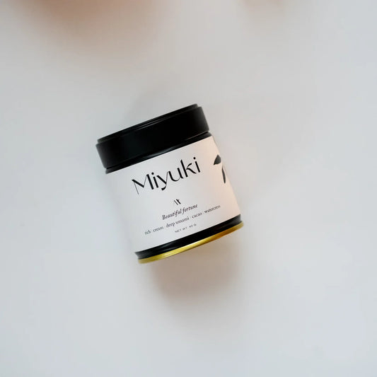 MIYUKI 40G MATCHA BEAUTIFUL FORTUNE RICH CREAM DEEP UMAMI CACAO WATERCRESS