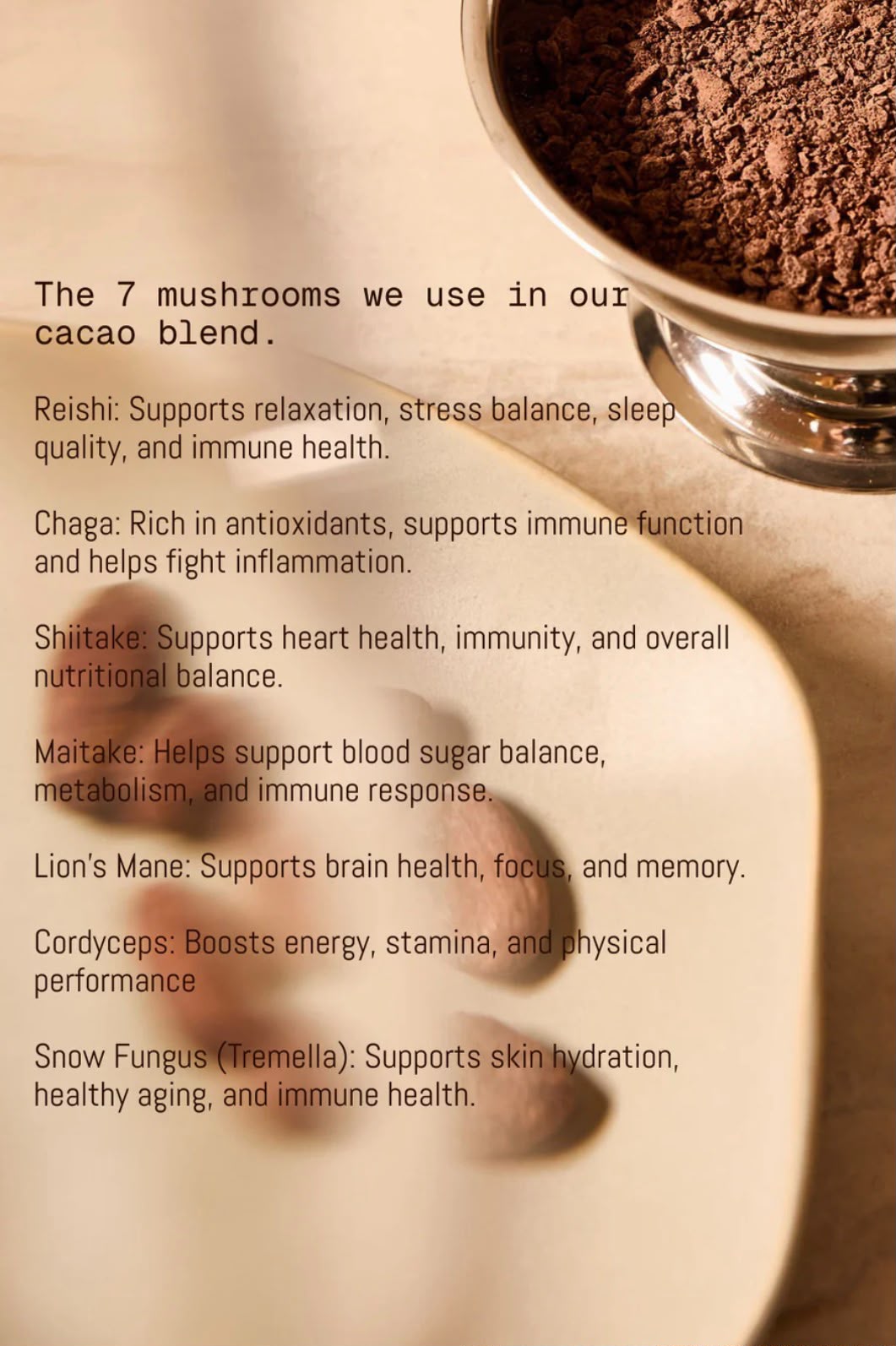 Cacaoii Ceremonial Cacao with 7 Mushrooms