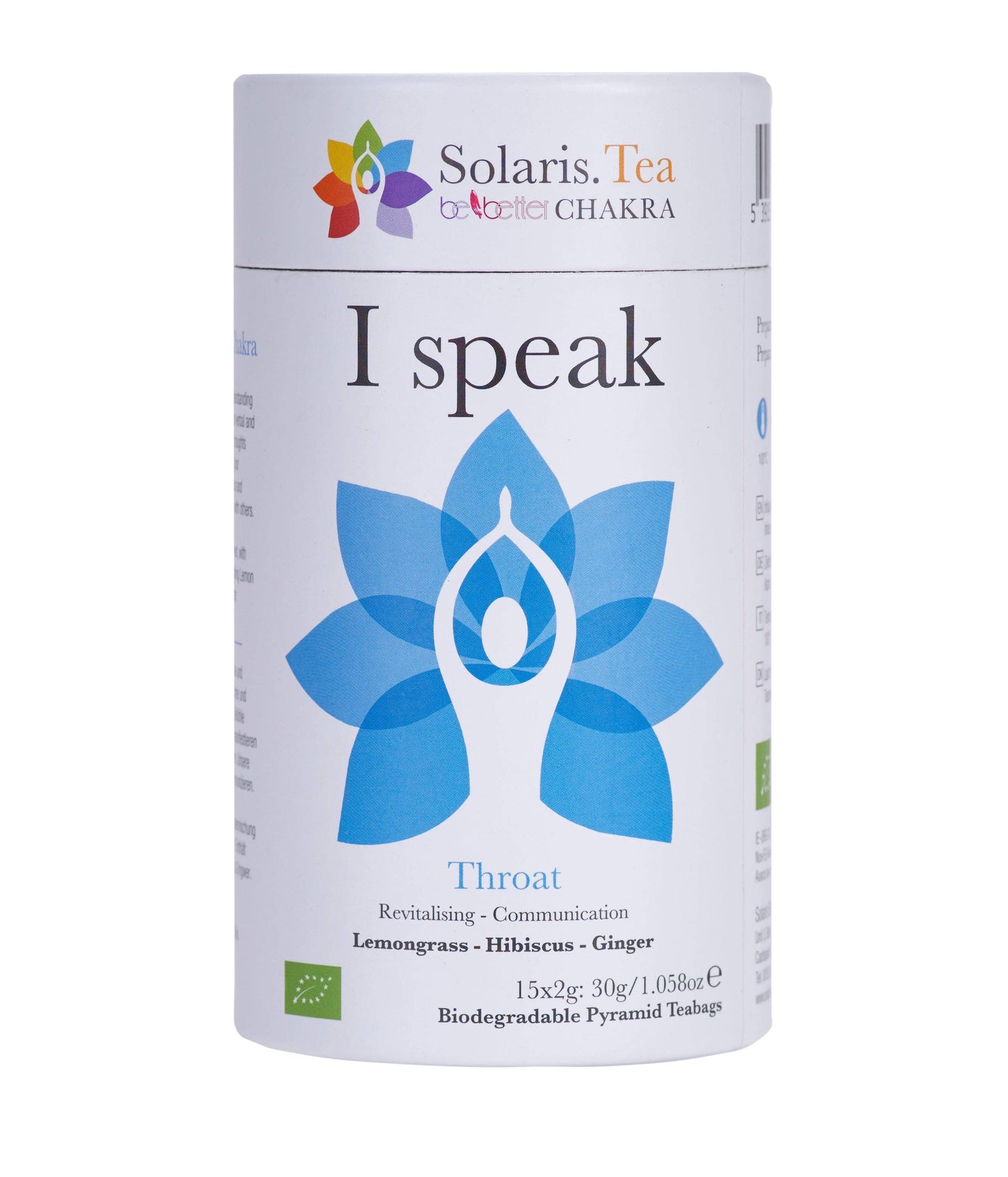 I Speak - Throat Chakra, 15x2g Pyramid Tea Bags