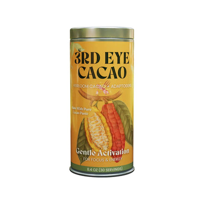 Third Eye Ceremonial Cacao - Gentle Activation Elixir: 8.4oz Tin (30 Servings)