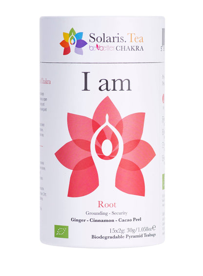 I Am - Root Chakra, 15x2g Pyramid Tea Bags Organic