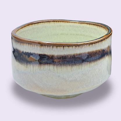 Japanese Matcha Bowl Chawan Wasabi handmade ceramic