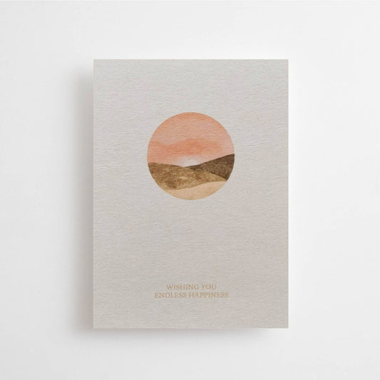 WISHING YOU ENDLESS HAPPINESS - POSTCARD -