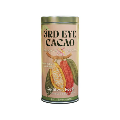 Third Eye Ceremonical Cacao - Goddess Feels Elixir: 8.4oz Tin (30 Servings)