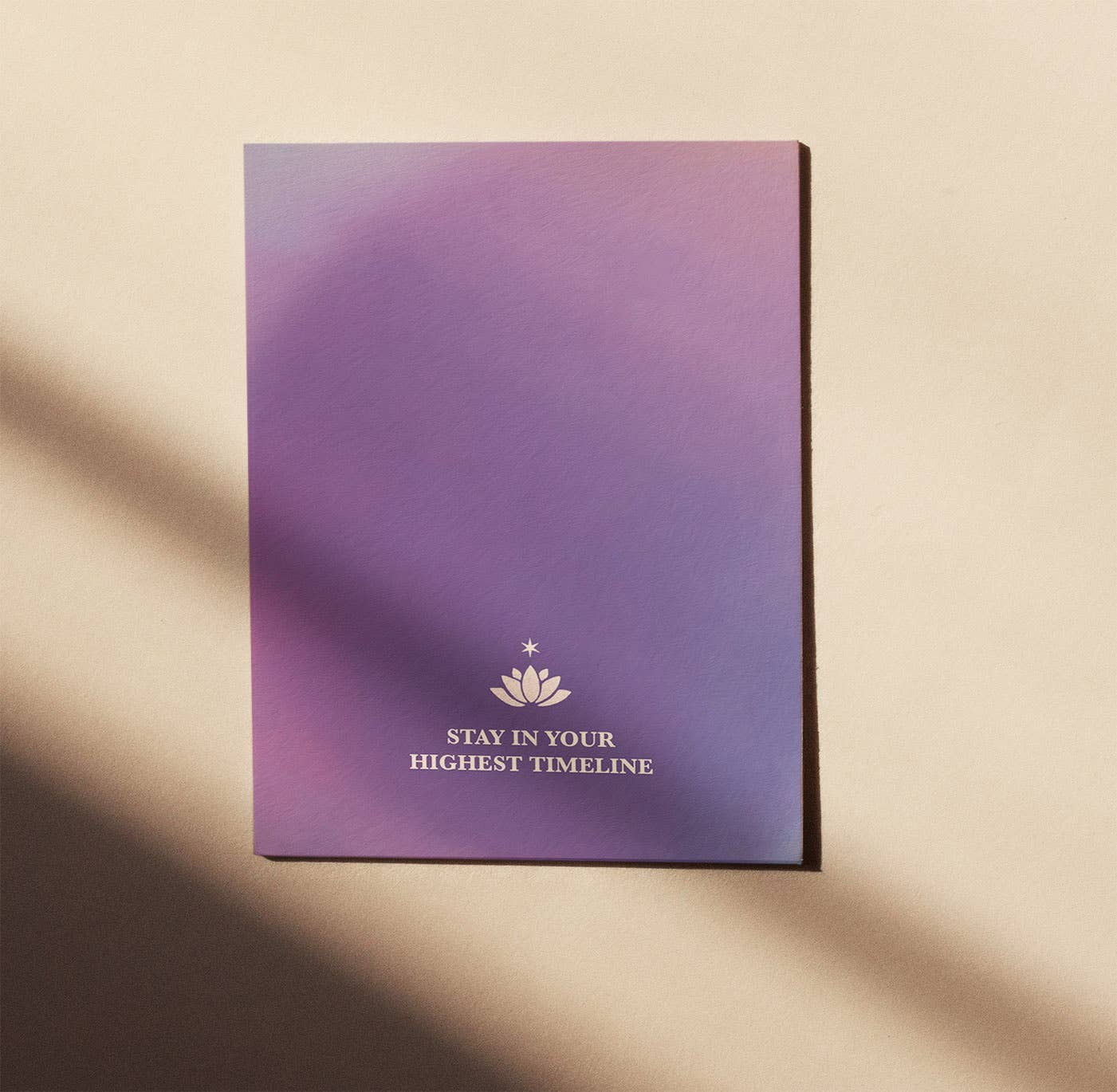 STAY IN YOUR HIGHEST TIMELINE - CHAKRA CARD - 7. CROWN LOTUS
