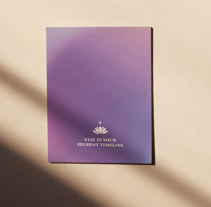 STAY IN YOUR HIGHEST TIMELINE - CHAKRA CARD - 7. CROWN LOTUS