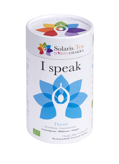 I Speak - Throat Chakra, 15x2g Pyramid Tea Bags