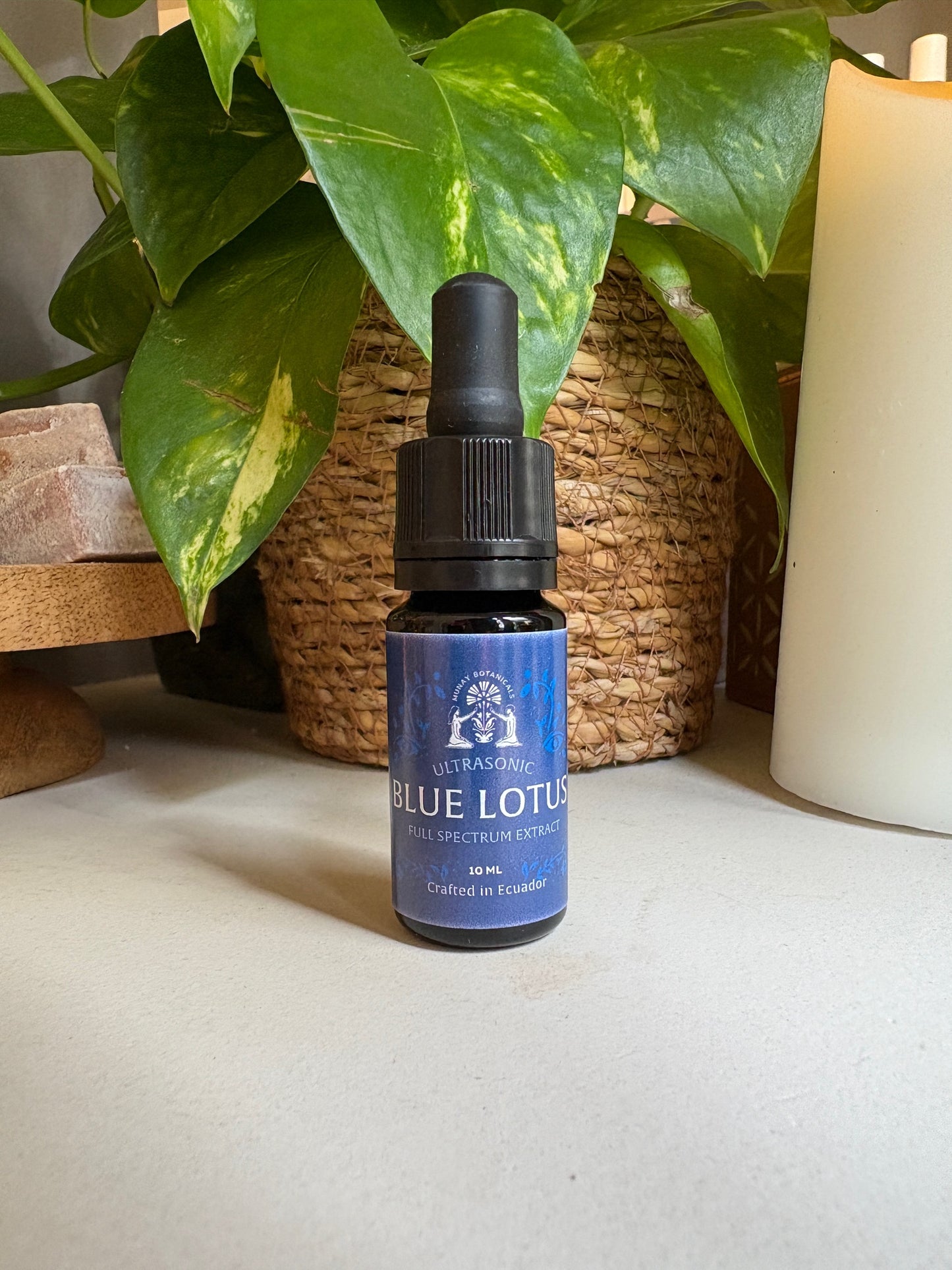 ORGANIC BLUE LOTUS FULL SPECTRUM EXTRACT DROPS TINCTURE 10 ML